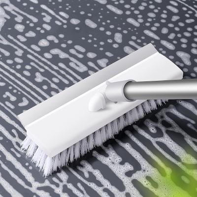 China Sustainable Two-in-one long-handle floor brush home bathroom cleaning brush scuff rubbing brush for sale