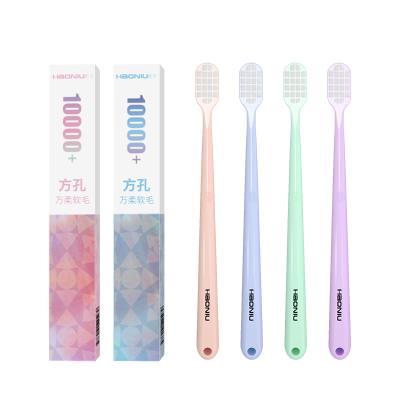 China 100% Eco-Friendly Custom Logo Foldable Adult Toothbrushes For Sensitive Teeth Oral Gum Recession for sale