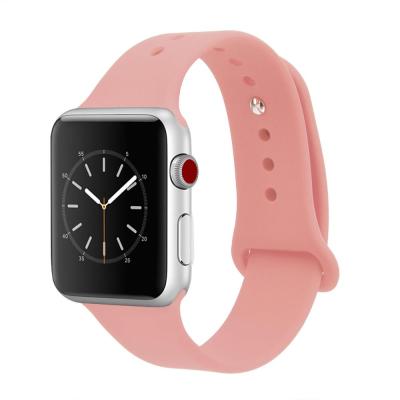 China Sport Rubber Loop Smart Watch Silicone Strap For Apple Watch Strap For Apple Watch Silicone Band 42mm 38mm for sale