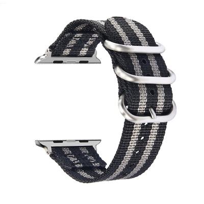 China 2017 Fashion New Replacement Sport Woven Fabric Nylon Wrist Strap For Apple Watch Band Nylon Strap for sale