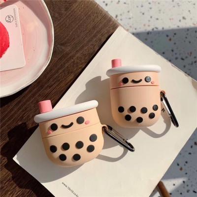 China For 3D Earphone Cute Cartoon Storage Cartoon Case Silicon Protective Rubber Cover For iphone airpod 2 and 1 for sale