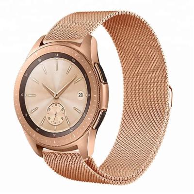 China New 20mm Mesh Strap Milanese Loop Stainless steel watch band released from stainless steel for Samsung Galaxy 42mm watch 46mm for sale