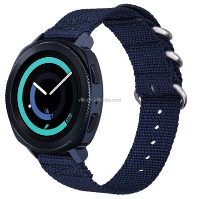 China Fabric For Samsung Gear Sport SM-R600 20mm Nato Replacement Nylon Band, For Gear Sport Smart Watch Strap for sale