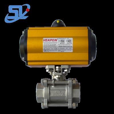 China General Stainless Steel Wire Anticorrosive High Temperature Remote Control Pneumatic Ball Valve for sale