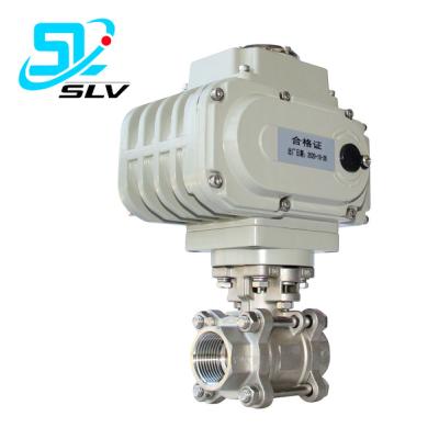 China Speedometer Motor Trigger 2PC General Industrial Irrigation Motorized Electric Stainless Steel Ball Valve for sale