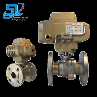 China General 1 Flange Ball Valve Automatic Control With Electric Rotary Actuator for sale