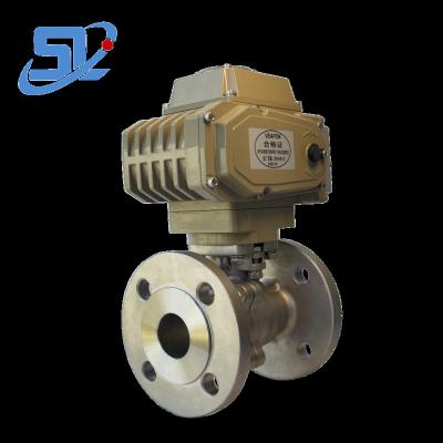 China General hot sale electric actuator flange ball valve SUS304 SUS316 for gas water oil for sale