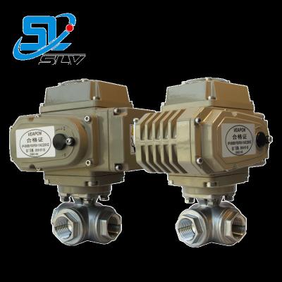 China General Best Price 3 3way Motorized Three Way Motorized Electric Control Inch Three Way Ball Valve for sale