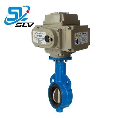 China General Intelligent Electric Control AC220V AV380V DC24V Hook Butterfly Valve for sale