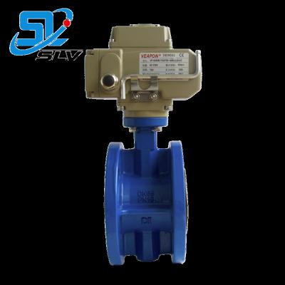 China OEM General Ductile Cast Iron DN200 DN150 DN100 Electric Butterfly Valve for sale