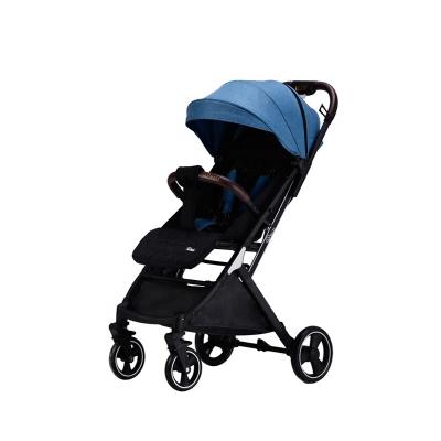 China Wholesale Multifunctional Portable Large Wheel One Canvas Step Folding Lightweight Baby Stroller for sale