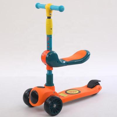 China Cheap Price Child Snap Wheel PVC Wheel Child Scooter Children Kids Kick Scooter With Seat for sale