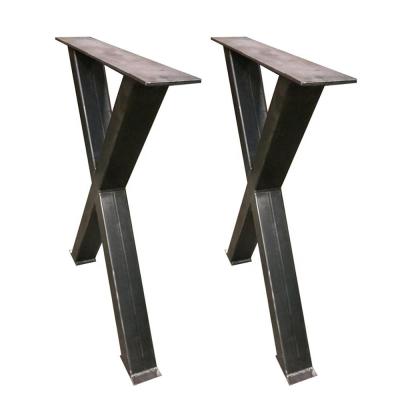 China Factory Price Easy Installation Stable Table Legs Stable Metal X Form 28 Inch Dining Table Legs Furniture Steel Legs For Coffee Table Desk for sale