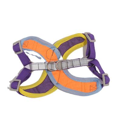 China Reflective Pet Dog Harness Pet Harness Vest Type Reflective Large Dog Harness Explosion-proof Impact Dog Leash Solid Latch Dog Walking Set for sale