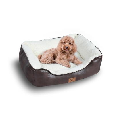 China Waterproof New Removable Cushion Washable Dog Accessories Cute Design Plush Pillow Hundebett Dogbed Pet Bed for sale