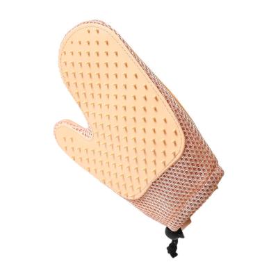 China Cats Factory Wholesale Multifunction Double Sided Cat Hair Remover mitten Dog Pet Cleaning Grooming mitten for sale