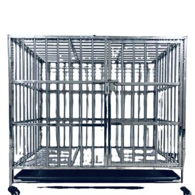 China Breathable Professional Stainless Steel Veterinary Equipment Modular Breeding Animal Pet Cage With Solid Walls Dog Cage for sale