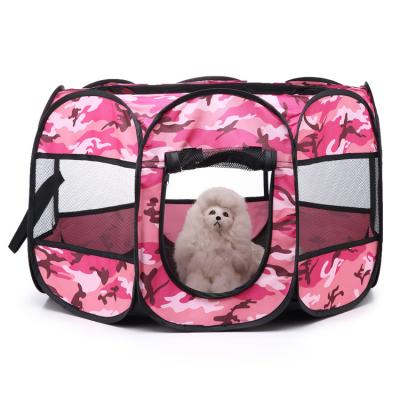 China Breathable Oxford Fabric Portable Foldable Travel dog house and Collapsible with Carrying Bag dog Pet Playpen for sale