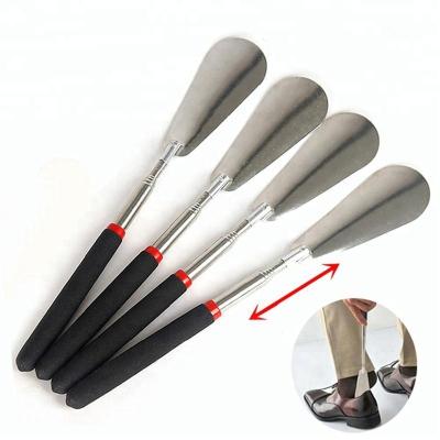 China Convenient Telescopic Shoe Spoon Pusher Shoe Horn Flexible Shoe Horn for sale