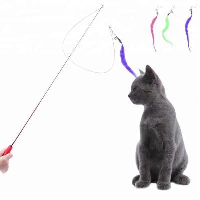 China Viable Pet Cat Puzzle Wand Stick Cat Toy Plush Toy Cat Supplies for sale