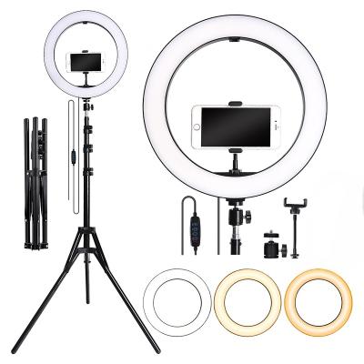 China Studio New Arrival 10 Inch LED Ring Light With Tripod Lazy Cell Phone Holder Stand Light Bracket for sale