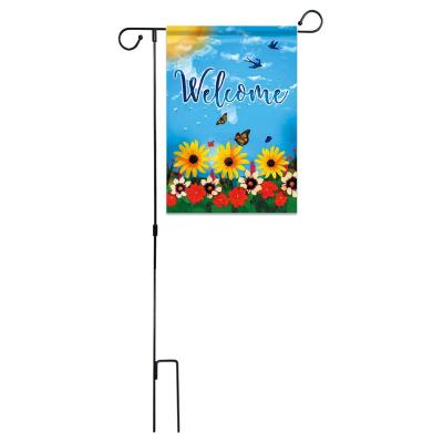 China New Arrival Garden Flag Pole Hanging Rack With Polyester Fabrics Custom Flag for sale