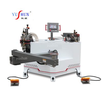 China Building material stores curved edge trimming machine corner rounding and double edge trimming mdf edge trimming machine for sale