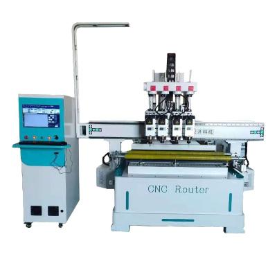 China Building Material Shops Hot Sale Cheap Wood Carving CNC Router 1325 Cylinder Boring 4 Axis / 3D CNC Router And Milling Machine With Rotary for sale