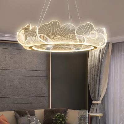 China Post-modern the new lotus leaf living room led chandelier postmodern creativity for the dining room bedroom lamp study room for sale