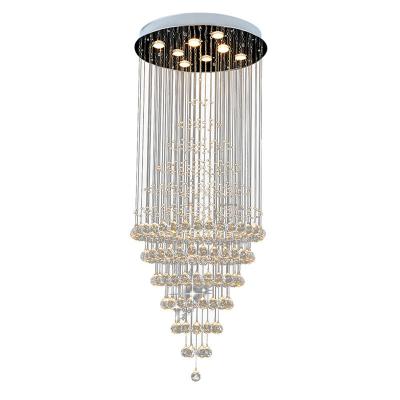 China Modern Crystal Chandelier Atmospheric LED OEM Is Suitable For Hotel Lobby Living Room for sale