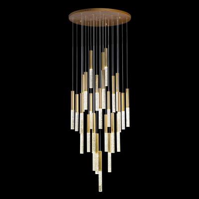 China Modern luxury crystal chandelier gold luxury crystal chandelier ceiling staircasecrystal chandelier for sale