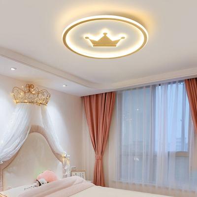 China Nordic Light Luxury Warm Modern Decorative Indoor Lighting LED Ceiling Lamp Little Girl Children's Room Eye Care for sale