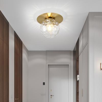 China Lighting Functions Hallway Bedroom Hotel Modern High Quality Copper Round Wall Lamp for sale