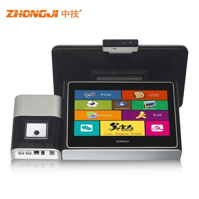 China 15.6 Inch Screen Dual Touch All In One POS System Computer With Magnetic Stripe Card Reader Facial Recognition 128G for sale