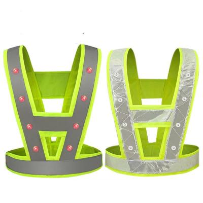 China INSTANT LED High Visibility Vest Safety Reflective Vest LED Running Light for sale