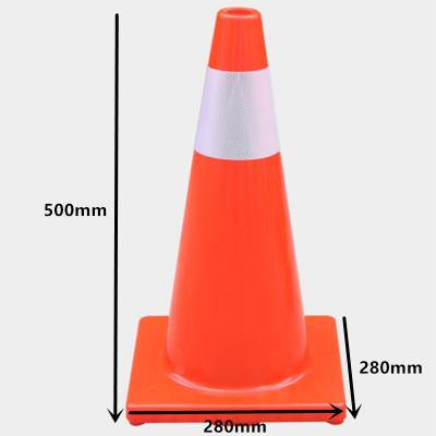 China Road Warning China Manufacturer Safety Traffic Cone 500*280*280 Wholesale Traffic Cone for sale