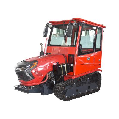 China Farms Agricultural crawler ride multi-function rotary tiller remote control diesel greenhouses paddy fields terraced orchards all terr for sale