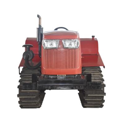 China Farms High-horsepower crawler tractor agricultural tiller multi-functional water and drought rotary tiller engineering for sale