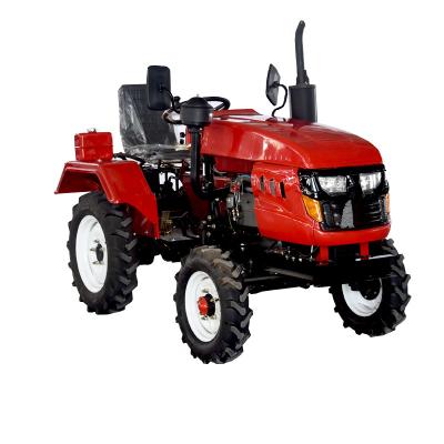 China Farms Two-drive small four-wheel tractor multi-functional furrow ploughing agricultural machinery for sale