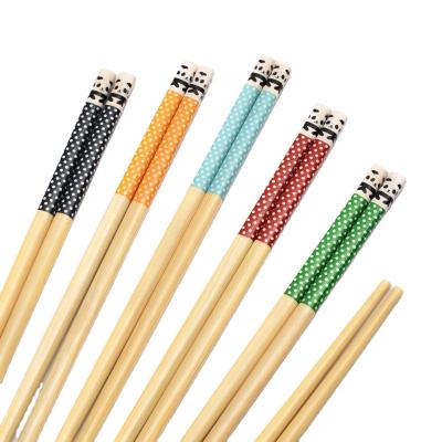 China Sustainable Amazon Cartoon Chopsticks By Bamboo Chinese Panda Bamboo Chopsticks For Home Restaurant Hotel Use for sale