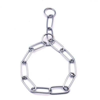 China Metal Dog Severable Training Collar Steel Dog Choke Chain Collar for sale