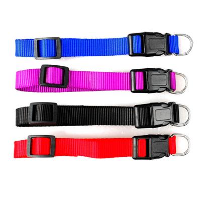 China Viable Custom Plastic Logo Dog Collar Buckle Dog Collar Nylon for sale