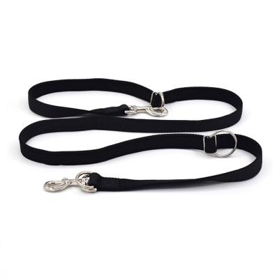 China Viable Nylon Dog Leash Adjustable Personalized Pet Leashes Black for sale