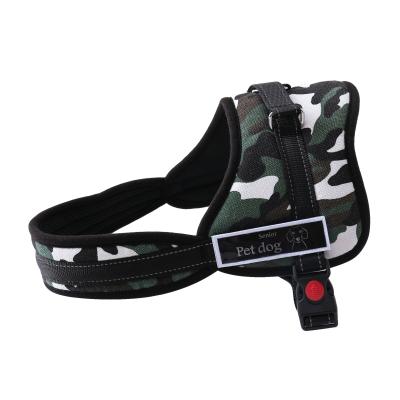 China Sustainable Rarlon Dog Harness Soft Adjustable Nylon Pet Harness Leopard Print for sale