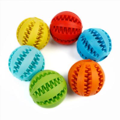 China Sustainable Wholesale Dog Puzzle Ball Toys Interactive Rubber Dog Toys for sale