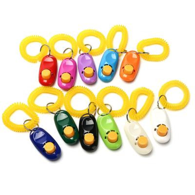 China Sustainable Pet Supplies Logo Printed Pet Dog Clicker Training Trainer for sale