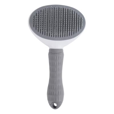 China Self Cleaning Viable One Button Hair Grooming Removes Pet Massage Brush for sale