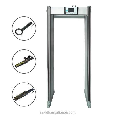 China Best Prices Imported Synthetic Material Detecting 7 Inch LCD Display 24 Zones Walk Through Door Frame Body Scanning Metal Detector zu verkaufen