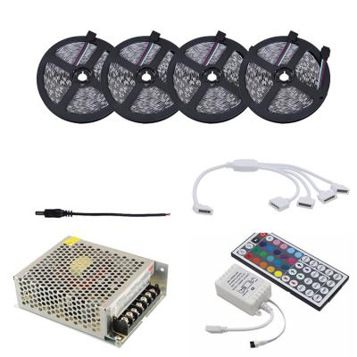 China LANDSCAPE SMD 5050 Led Strip Lights 12V RGB Waterproof Remote Control Flexible Strip Led Light Strips 600 Led Strip 20m Led Strip Set for sale