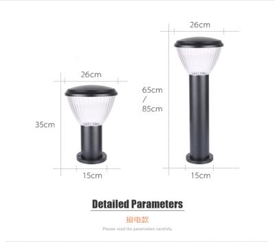 China Outdoor Lawn Lamp Backyard Garden LED Bollard Light Solar Landscape Post Top Led Aluminum 4.5W High End Light 5V for sale